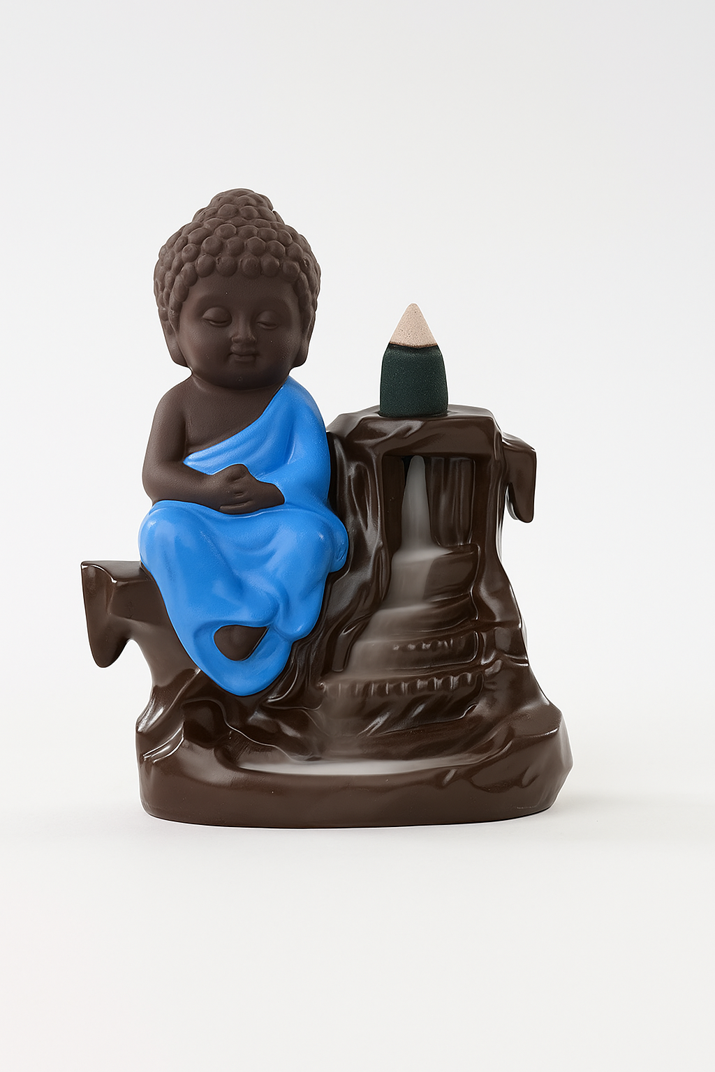 Buddha Backflow Incense Holder with 10 Scented Backflow Incenses - Image 2