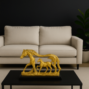 Horse and Baby Horse Statue Showpiece Finish Decorative Showpiece