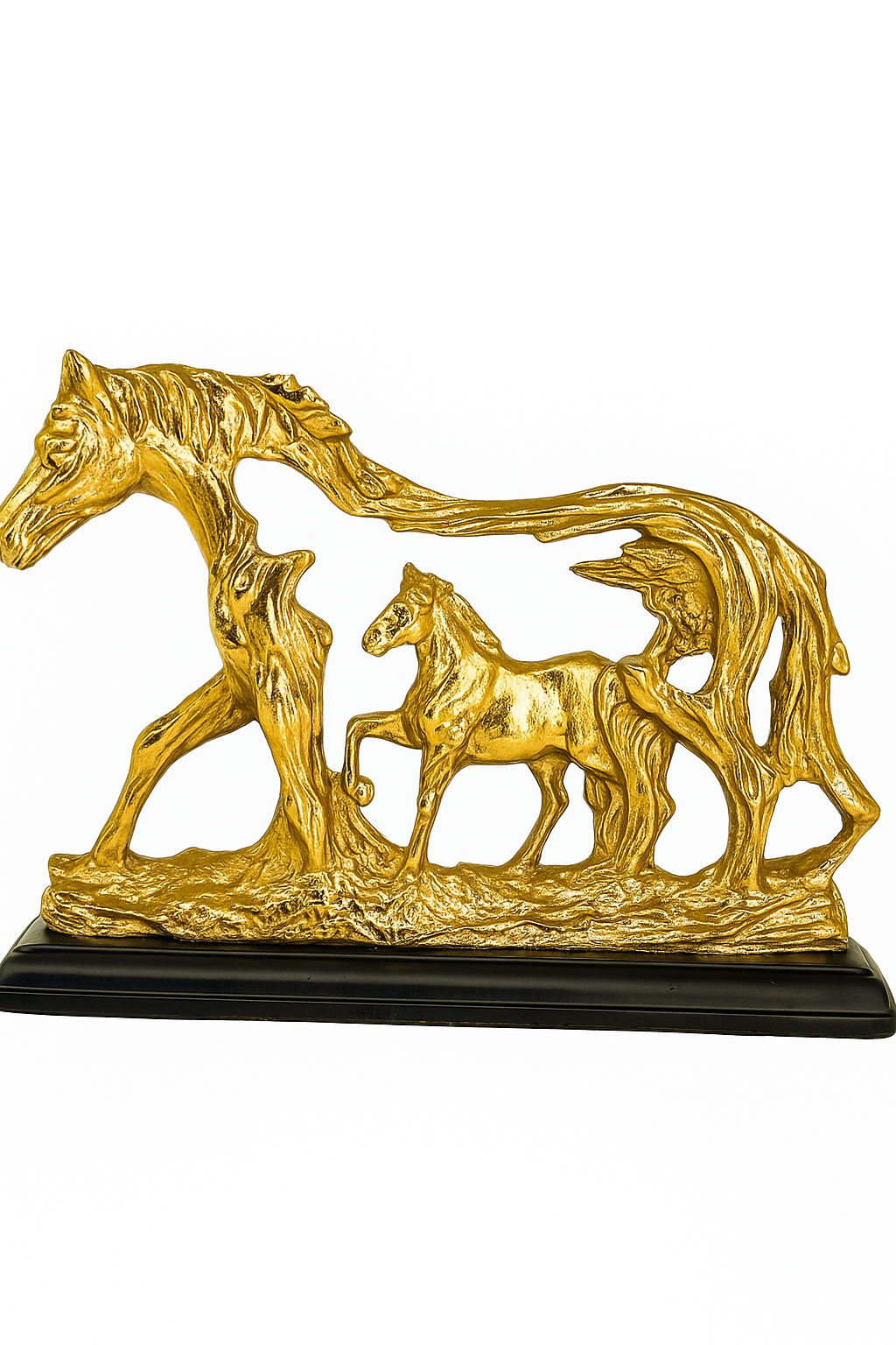 Horse and Baby Horse Statue Showpiece Finish Decorative Showpiece - Image 3