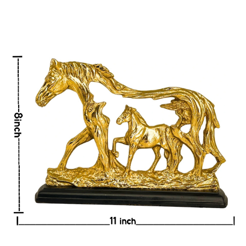 Horse and Baby Horse Statue Showpiece Finish Decorative Showpiece - Image 4